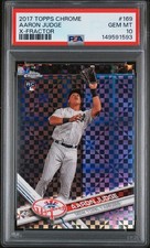 2017 Topps Chrome X-Fractor #169 Aaron Judge Yankees RC Rookie PSA 10 GEM MINT