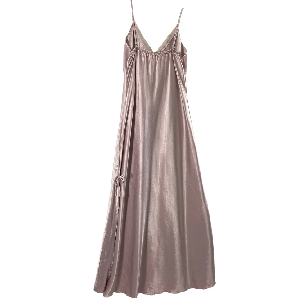 Платье женское XXXL Babydoll Chemise Slip кружевная отделка регулируемые ремни светло-фиолетовое - Изображение 2 из 4