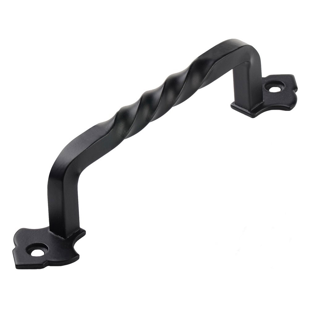 LIZAVO TP-128BLK 6" Rustic Matte Black Cabinet Pulls Twist Kitchen Cabinet Handl