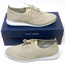 Cole Haan Wmn 2 ZEROGRAND Stitchlite Oxford Rye Knit/Optic White W11154 US 8.5 B