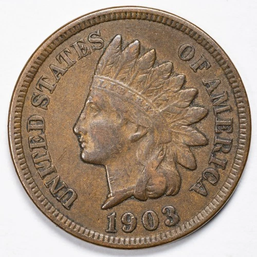 1903 Indian Head Penny Cent  Extremely Fine (XF)