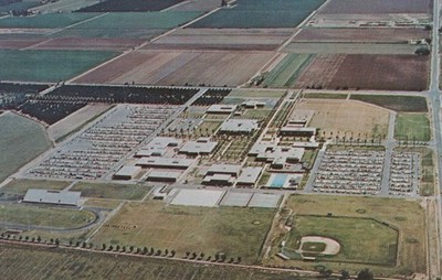 Vintage Glendale Community College Aerial View Postcard Arizona 1960s