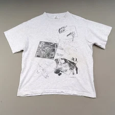 Vintage Andazia T-Shirt M.C. Escher 1991 USA Relativity Drawing Hands Reptiles