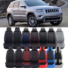 For Jeep Grand Cherokee Compass Car Front 2 Seat Covers Luxury Leather Cushion