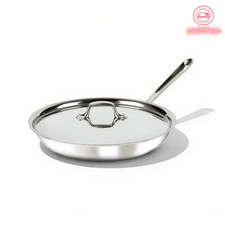 All-Clad D3 Stainless Steel 3-Ply Bonded 12" Fry Pan Skillet with Lid