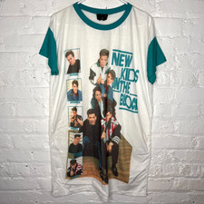 Vintage 1990 New Kids On The Block Sleep Shirt Adult One Size Band Tee