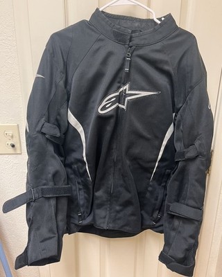 Men s Alpinestars AST Air Jacket 2XL Black  Armored Durable Motorcycle Preowned