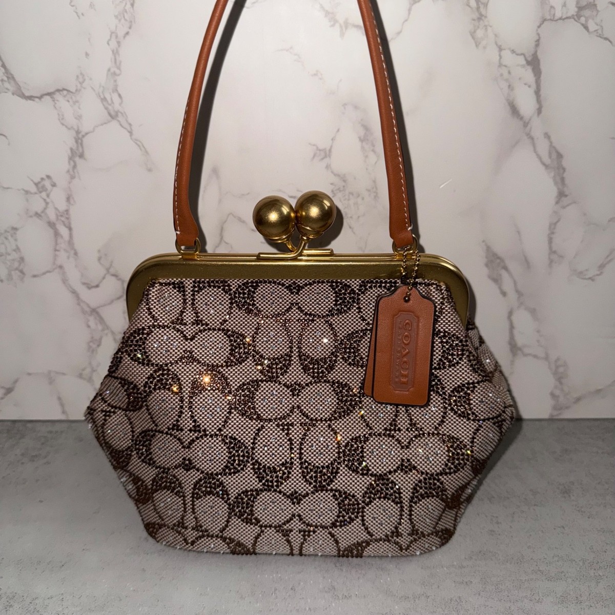 Coach Kisslock Frame Bag 16 Pluto/ Black/ Maple￼ | eBay