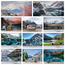 3D Mountain Forest River Self-adhesive Wallpaper Removable Wallpaper Wall Mural