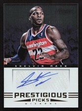 2012-13 Panini Prestige Shelvin Mack Auto Prestigious Picks Signatures #28 Card