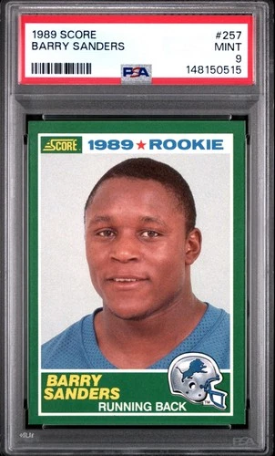 1989 Score Barry Sanders Rookie #257 PSA 9