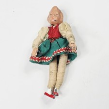 Vintage CACO Dolhouse Miniature Doll Mom Sister Dolls 1950s