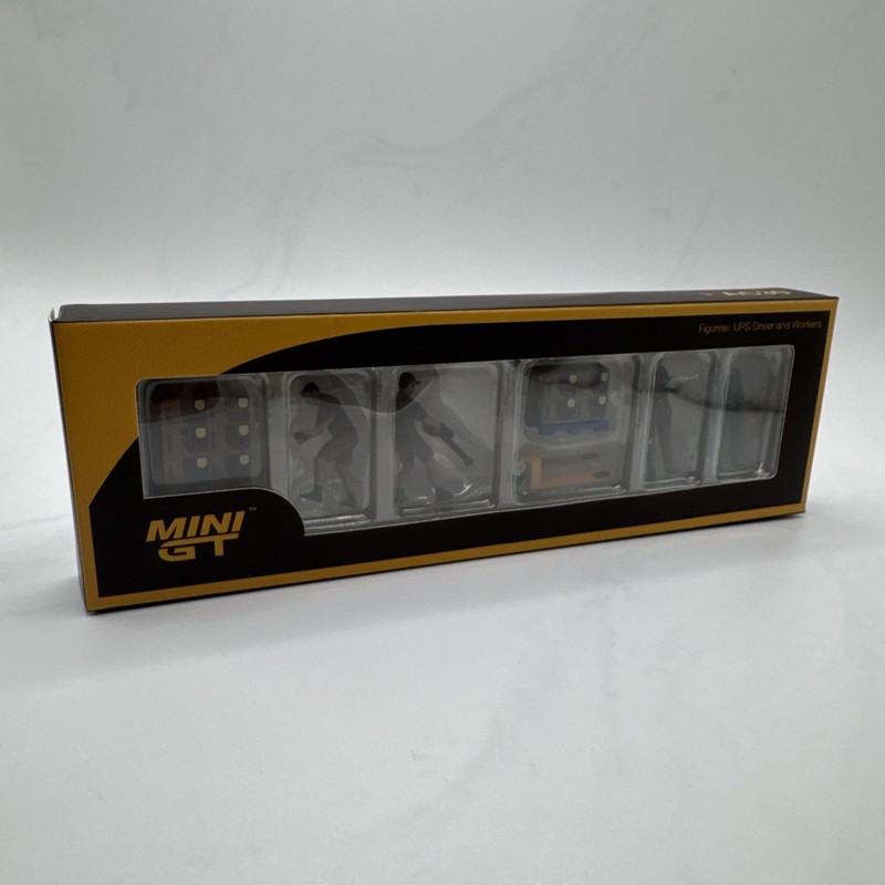 Mini-Gt Mgtac30 Figures Set 4X Ups Drivers And Workers - Brown 1/64