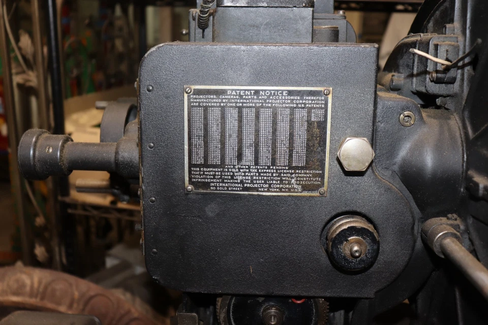 Simplex E-7 Front Shutter & Western Electric Sound Head Art Deco Projector 1920s - Image 2 of 4