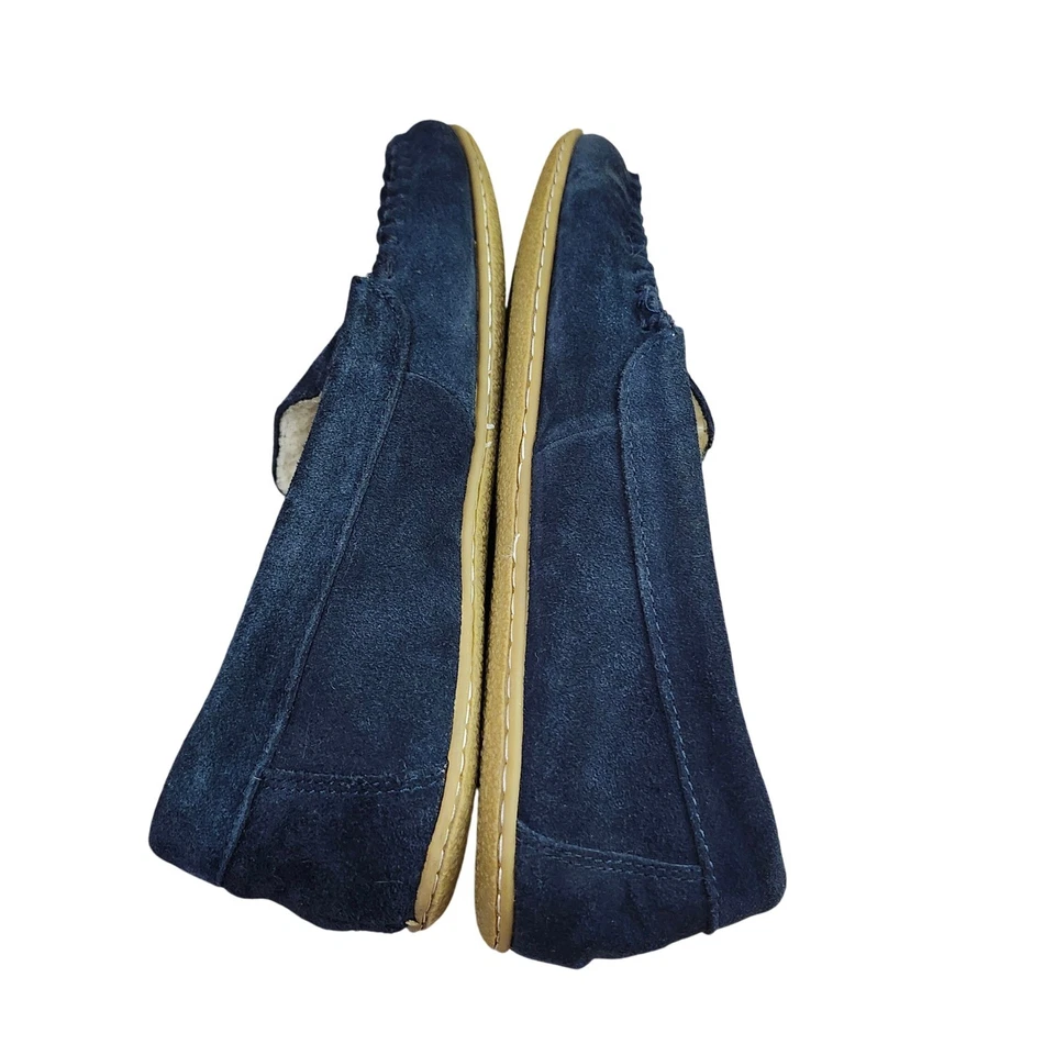 Zapatillas mocasín Polo Ralph Lauren Collins Bear, gamuza azul, talla 8, mocasines Foto 2 de 4