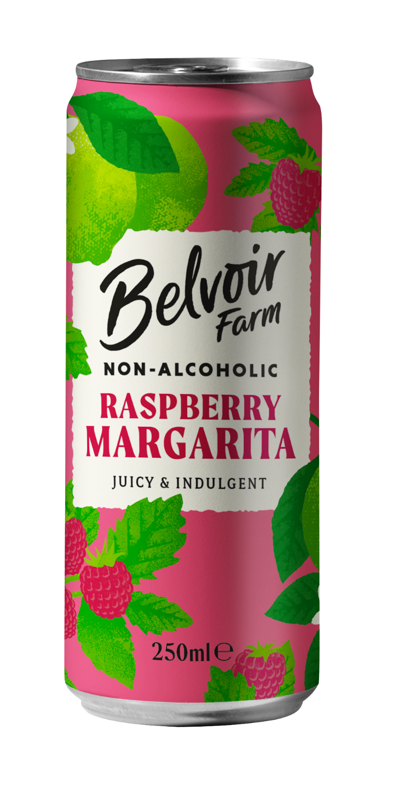 Belvoir Non-Alcoholic Rasperry Margarita Can 250ml - Pack of 3