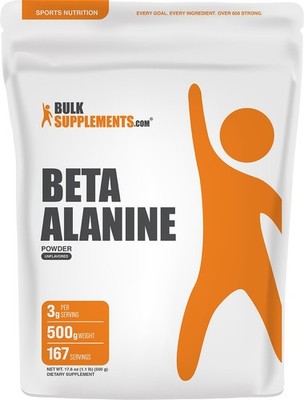 BulkSupplements Beta Alanine Powder - 3g per Serving