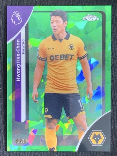 Hwang Hee-Chan 2025-26 Topps Chrome Sapphire Premier League Green Sapphire /99