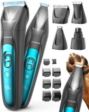 Silent Dog Clippers for Grooming, LED Dog Paw Trimmer, Nail Grinder FC10