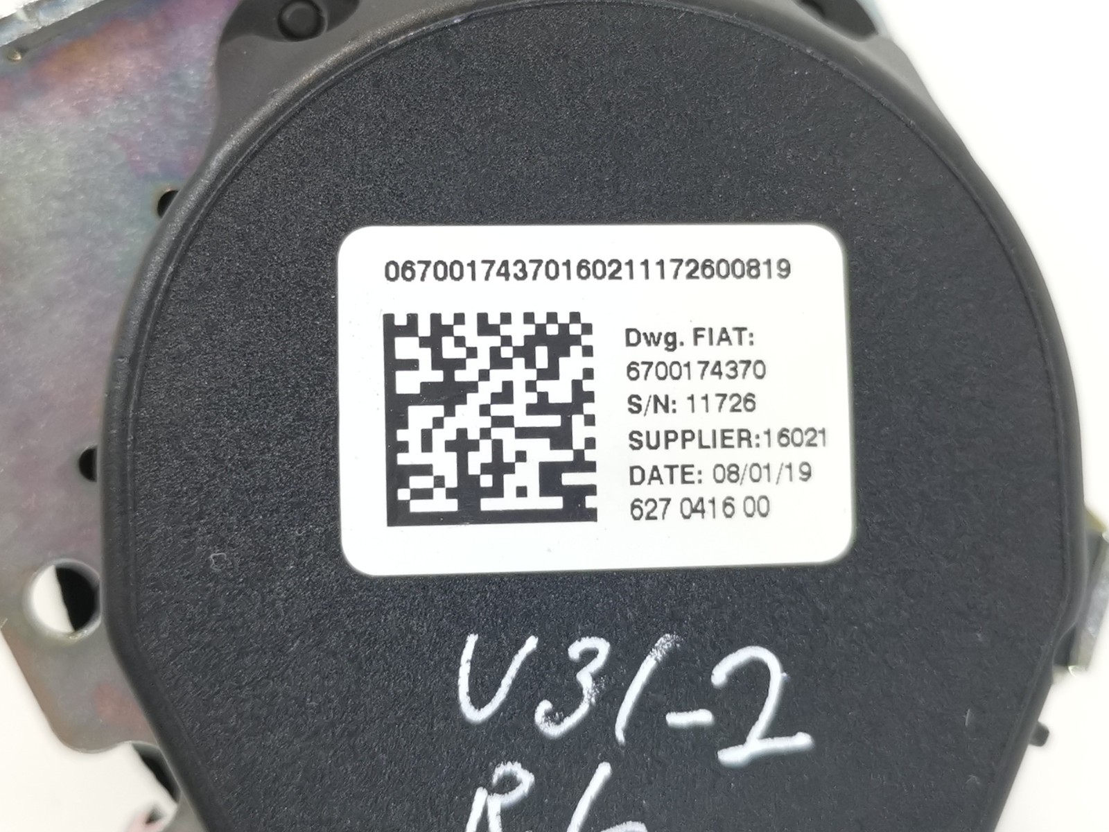Maserati Ghibli 2019 M156E RWD 3.0 L Rear Left Seatbelt Retractor 6700174370