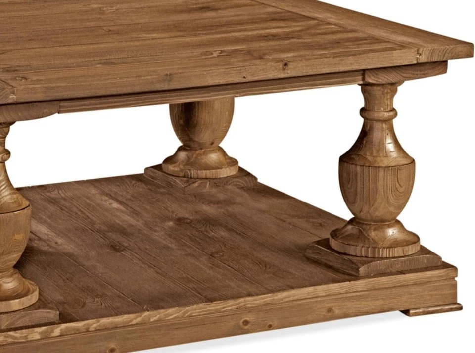 Mesa de cóctel Bassett Mirror tradicional Hitchcock en acabado marrón T2618-131EC Foto 2 de 2