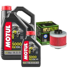 125 Elystar Motul 5000 10w40 5L Oil Filter Kit Peugeot 125 2004 8.00 per litre
