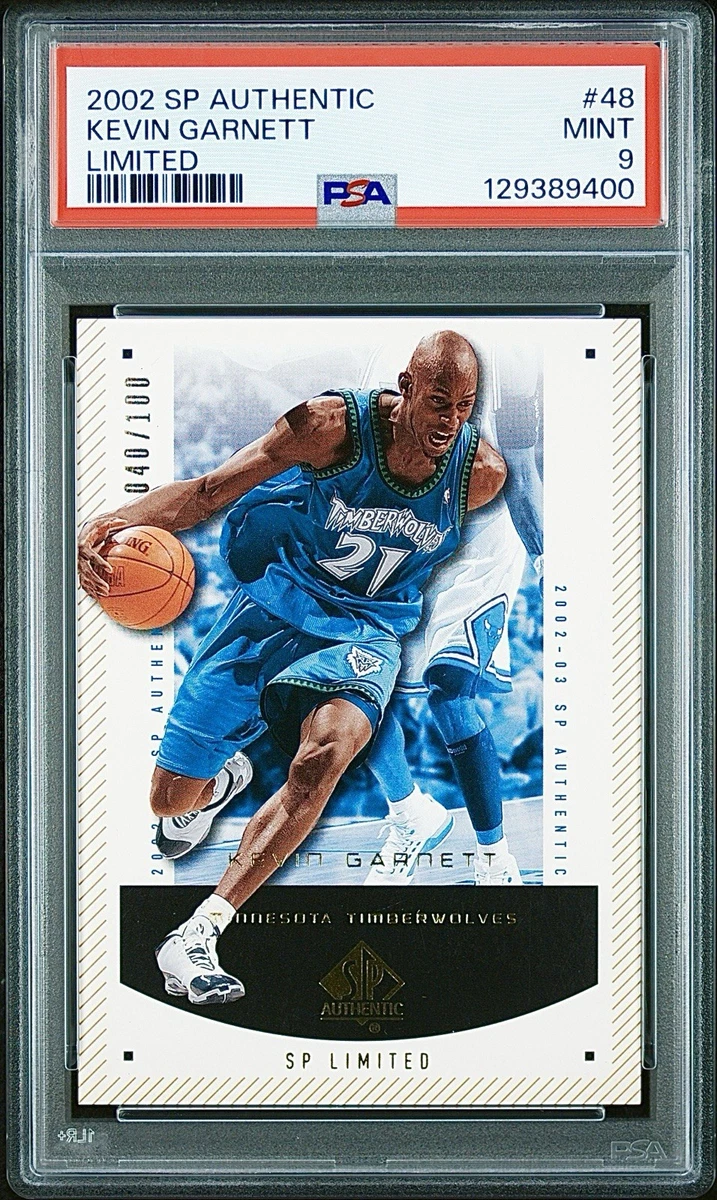 Kevin Garnett Professional Sports Authenticator (PSA) Basketball