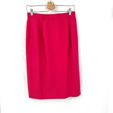 Vintage Talbots y2k wool pencil skirt 100 wool career business office pink 8