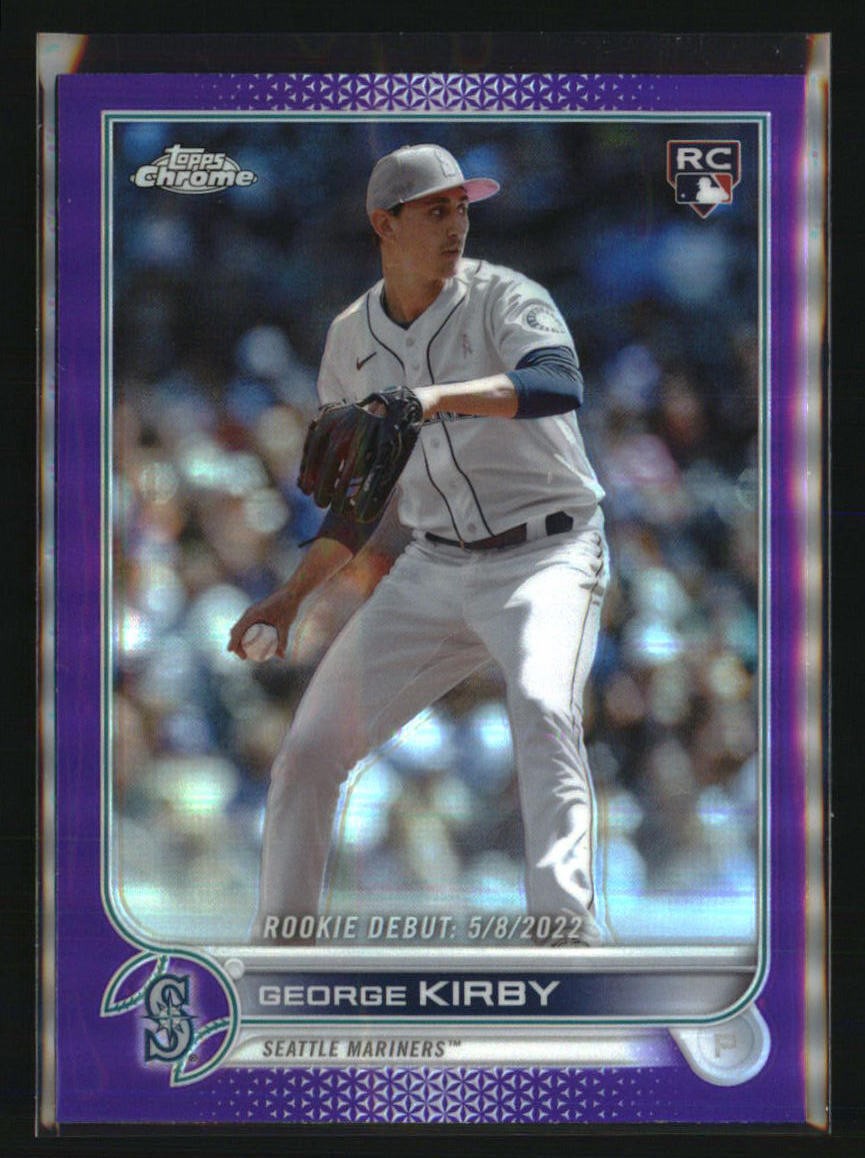 2022 Topps Chrome Update #USC101 George Kirby Purple Refractor