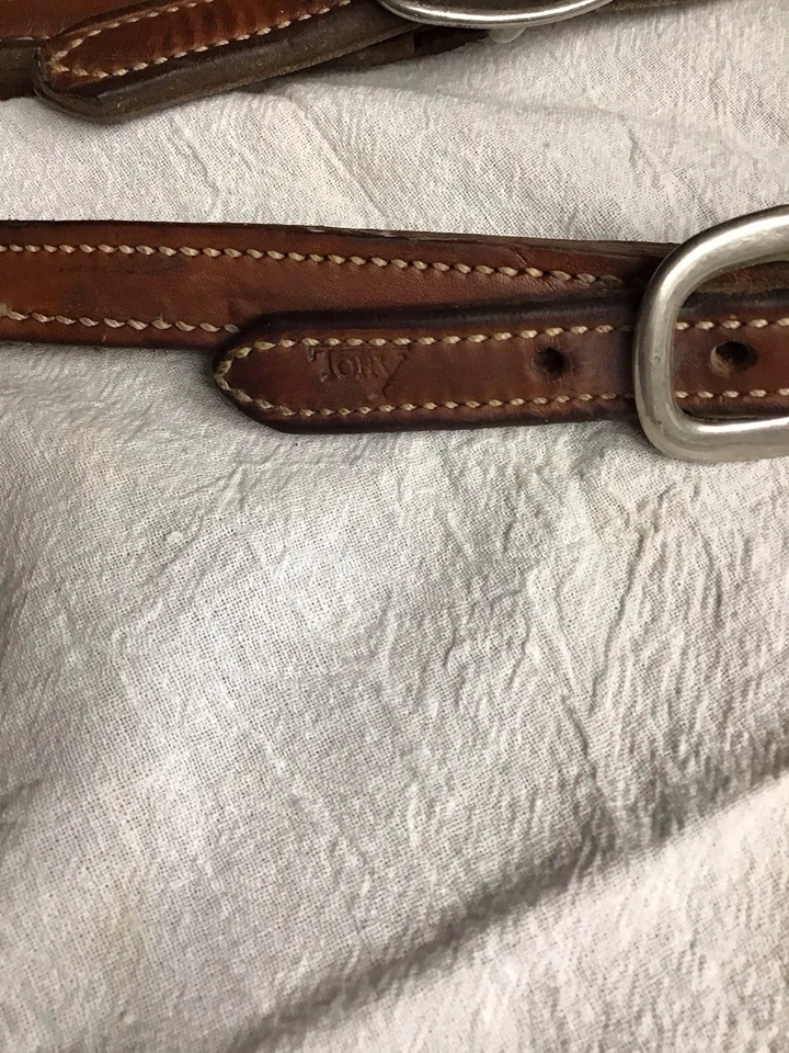 Совершенно новый кожаный наголовник Tory Crookett бит для ловли кожи круглые плетеные вожжи - Изображение 2 из 4