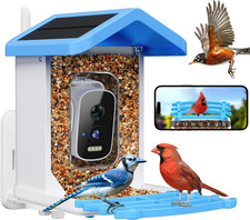 Smart Bird Feeder with Camera, AI Bird Species Identification Solar Powered Pane