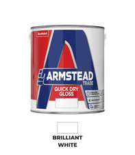 Armstead Trade Quick Dry Gloss Paint - Brilliant White - All Sizes