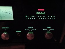 McIntosh MC 2105 Amp Outstanding Condition in/out-Perfect glass 8 new Bulbs
