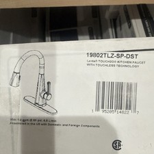 Delta 19802TZ-SP-DST Lenta Pull-Down Kitchen Faucet Touch2O Technology Touchless