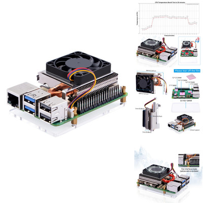 Raspberry Pi 5 Kühler Aktiv Alu 40x40x7mm PWM
