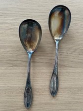 2 antike Suppenl&ouml;ffel von Bruckmann & S&ouml;hne Jugendstil