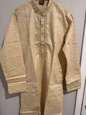 Punjabi Kurta for Man Indian Sequins Work Kurta for Wedding Party Wear