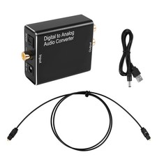Digital to Analog Audio Converter, Digital SPDIF Optical to Analog L/R 6342