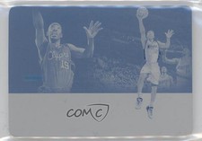 2020-21 Noir Reigning Nights Signatures Printing Plate Cyan 1/1 Sam Cassell s3g