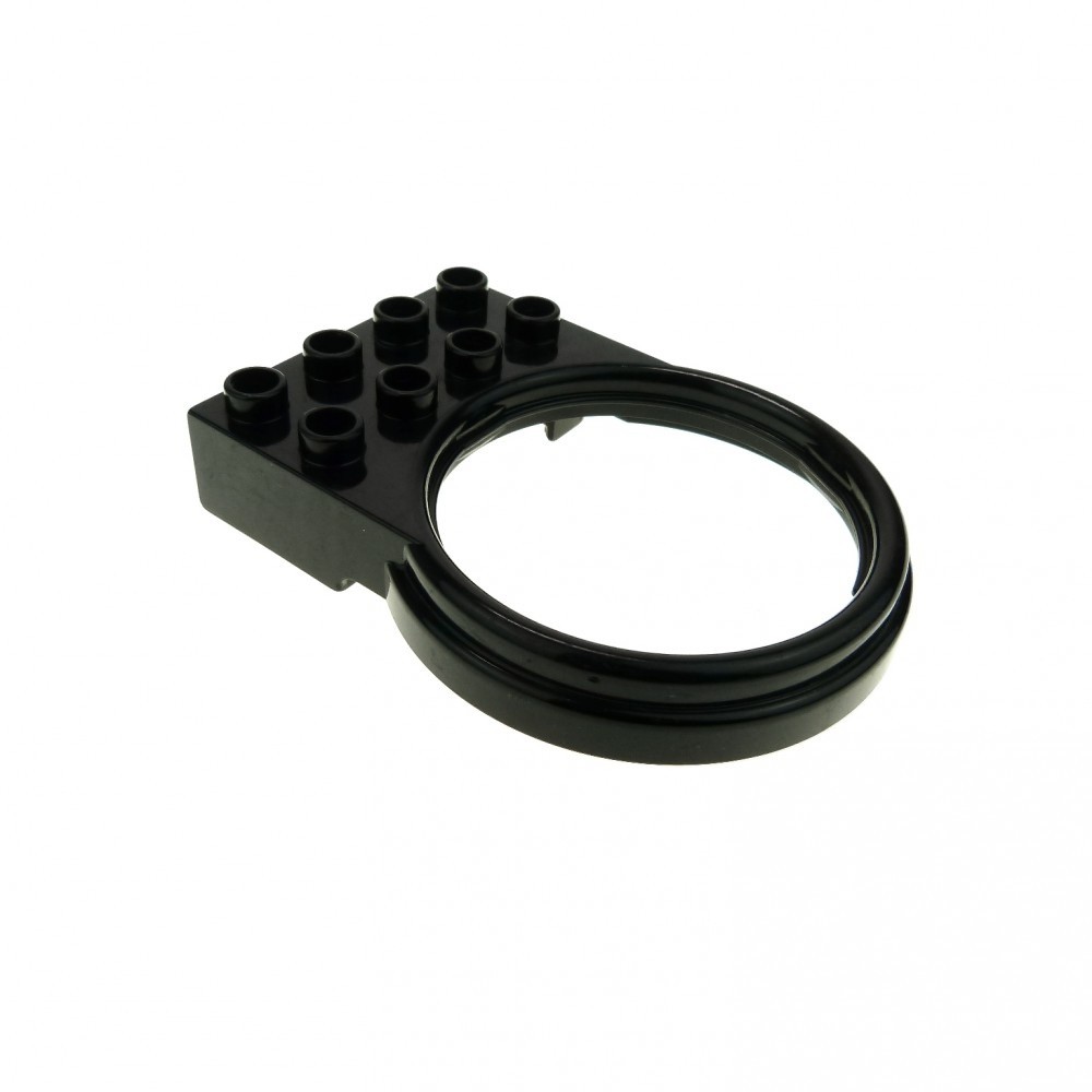 1x Lego Duplo Ball Track Holder 2x4 Black Ring Fire Brigade 3619 4162965 42029