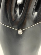 PUNTO LUCE ORO Bianco 750 18Kt DIAMANTE naturale taglio brillante F color/si