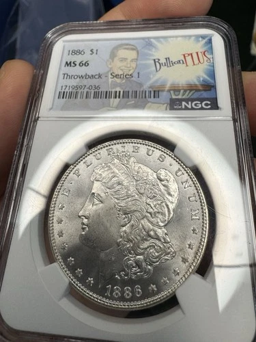 1886 $1 Morgan Silver Dollar-MS 66 NGC Brillant Coin Bullion Plus