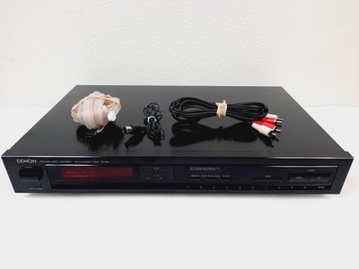 Denon TU-460 AM/FM Stereo Radio Tuner w/ RCA Cord and Antennas, Tested Working