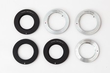 Canon EOS lens adapter lot Olympus OM m42 Nikon F to mount vintage lenses