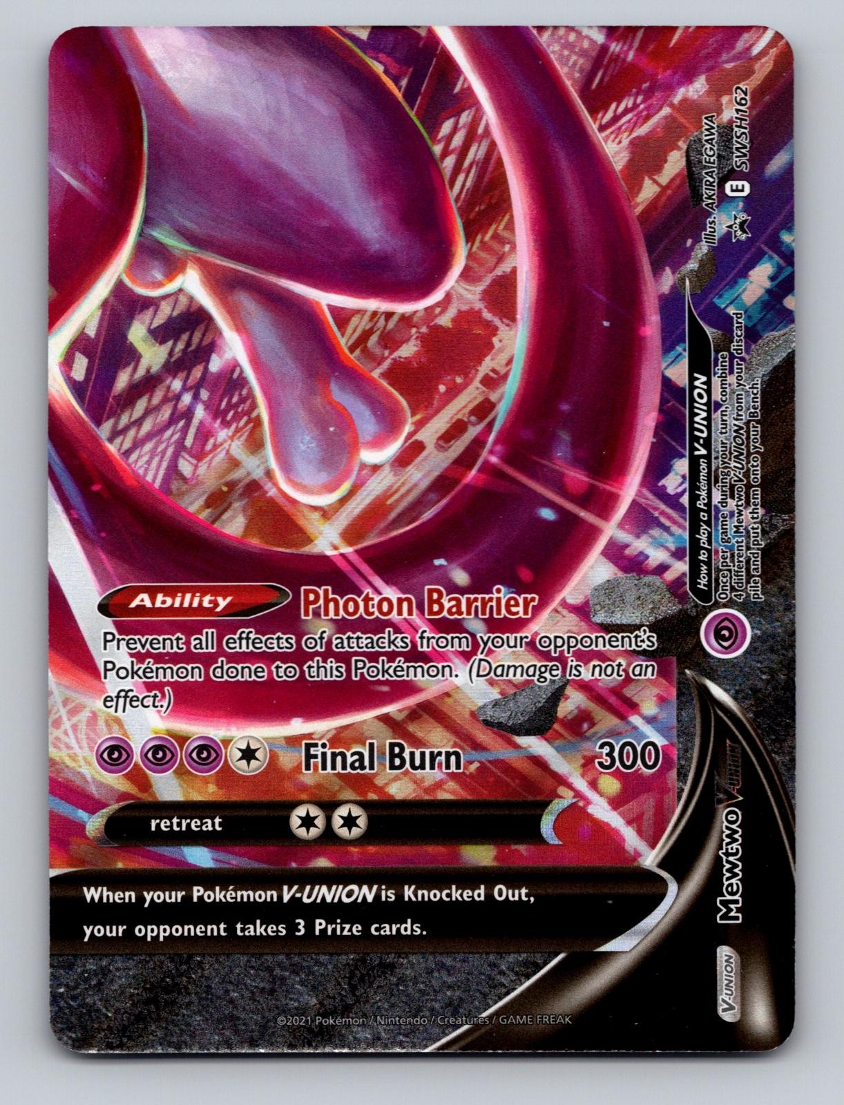 Mewtwo V-UNION SWSH162 Holo Promo Sword & Shield Promo Pokemon Holo NM