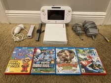 Wii U Console Bundle Black, 8GB Gamepad, Cables, Sensor Bar  Games 