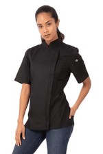 's Springfield Chef Coat, Black, Medium