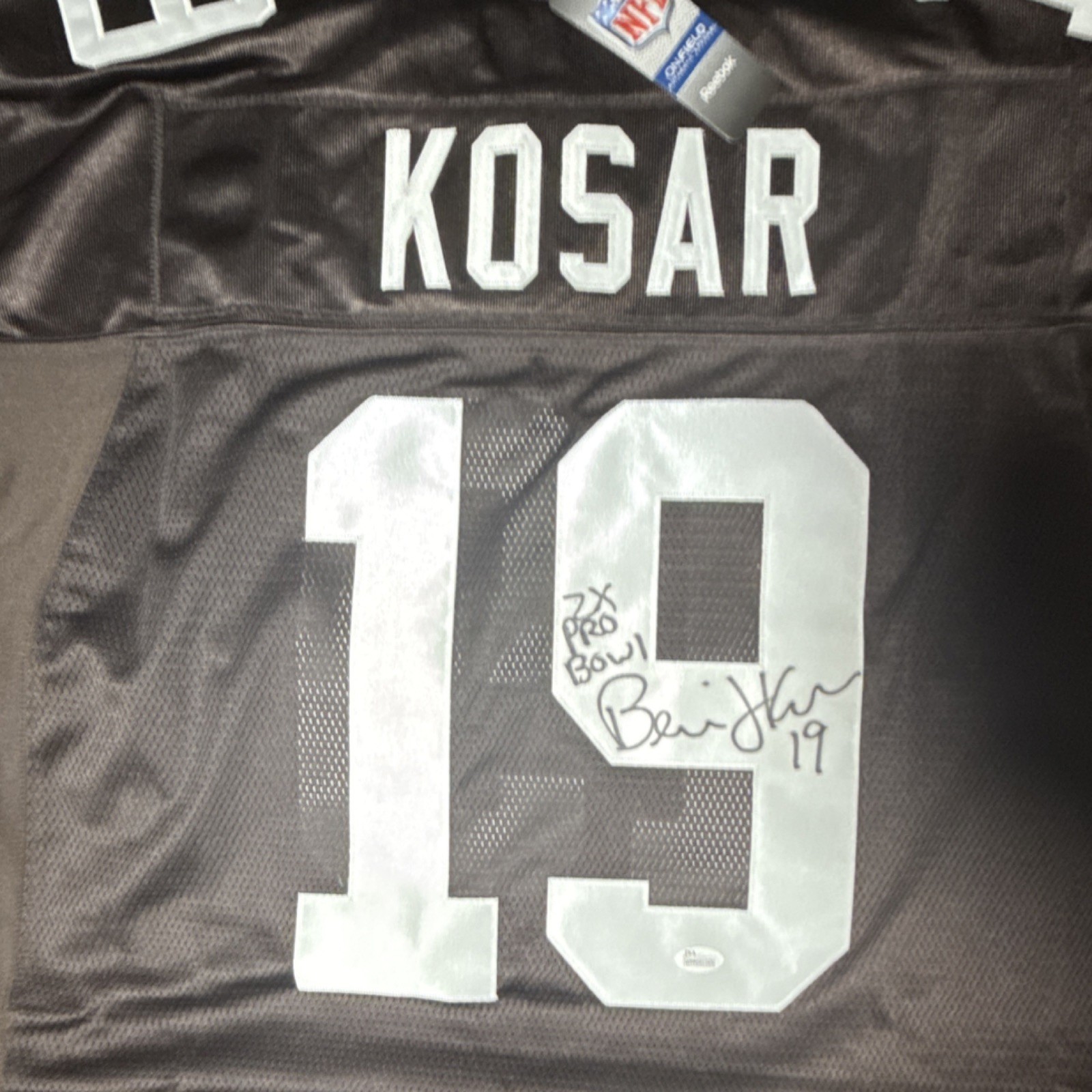 Bernie Kosar Autographed Signed Cleveland Browns NFL Jersey Original 