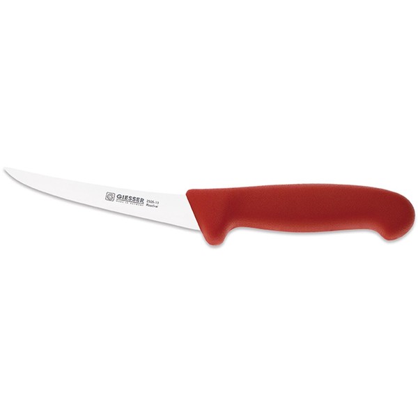 Giesser Ausbeinmesser 13 Cm Rot Ausbeiner Schmale Halbflexible Klinge 2505 13 R-image