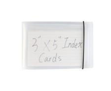 3x5 Index Cards Clear Plastic Holder Pouches Small Book Binder 40 Page Hold 8...